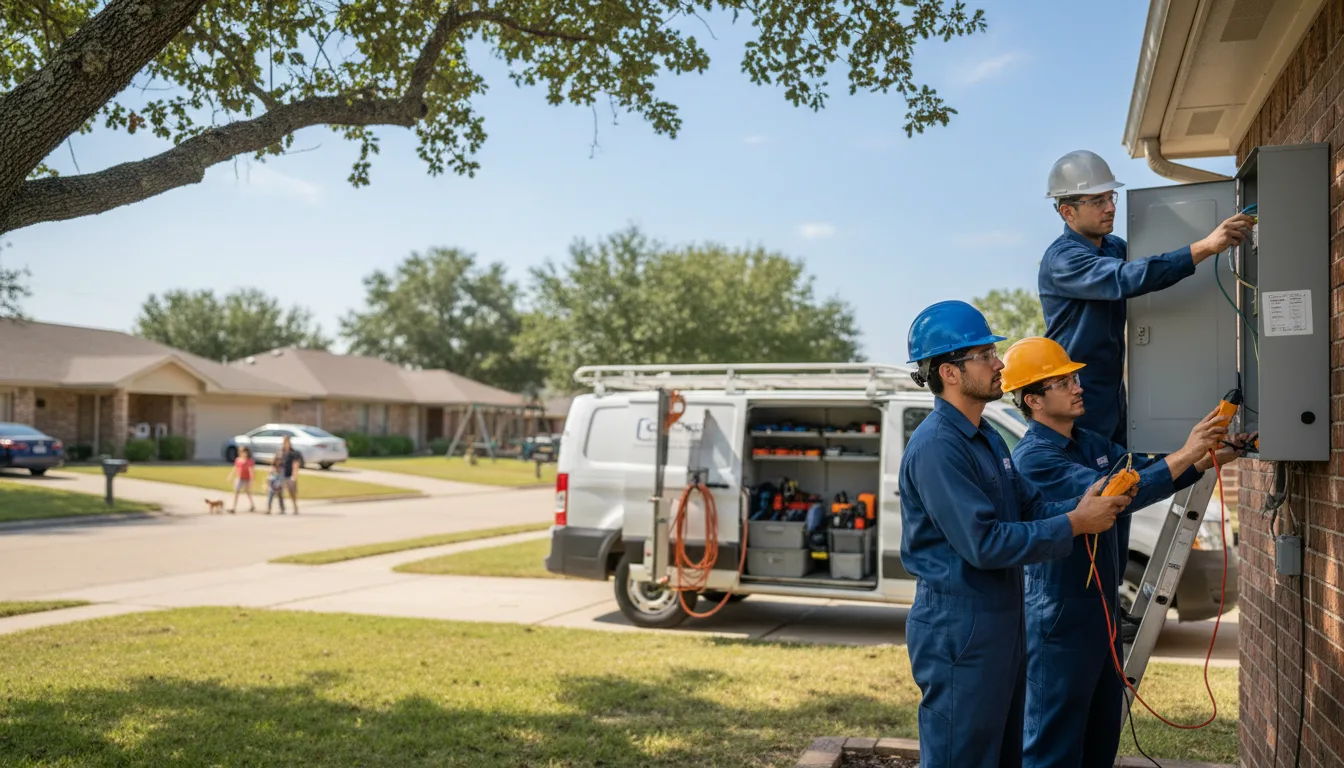 Certified electrician providing emergency electrical services in Fairchild, WI